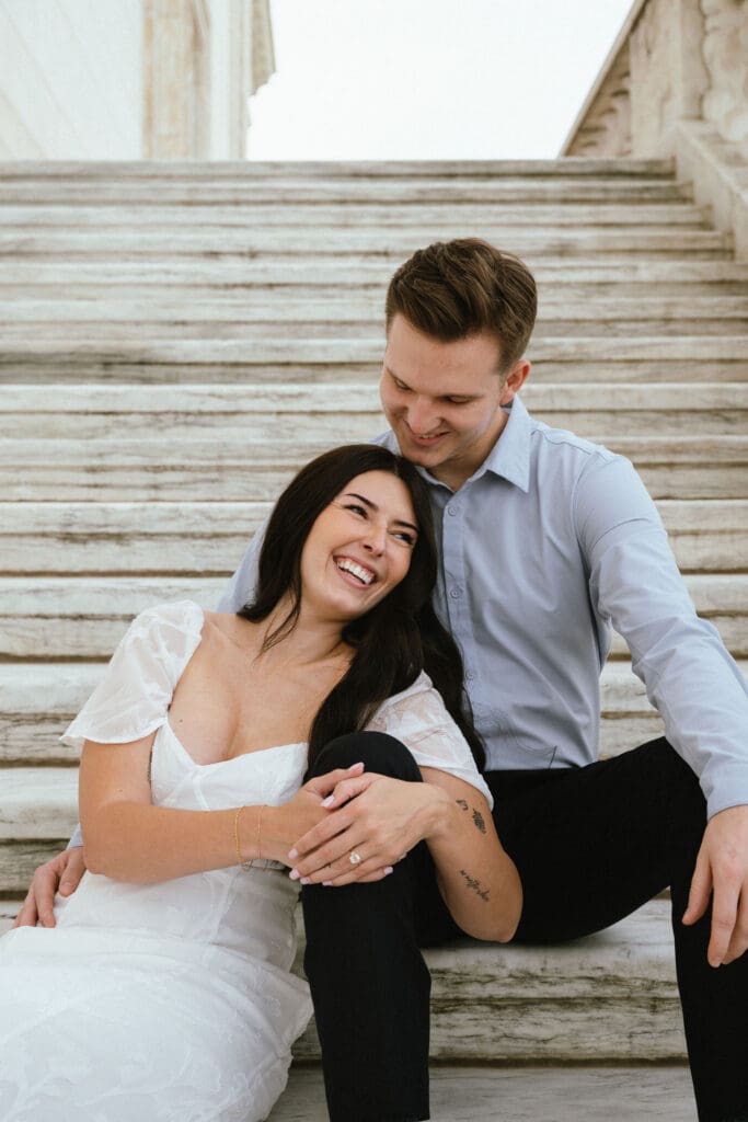 Engagement Photos at the DIA in Detroit, Michigan
