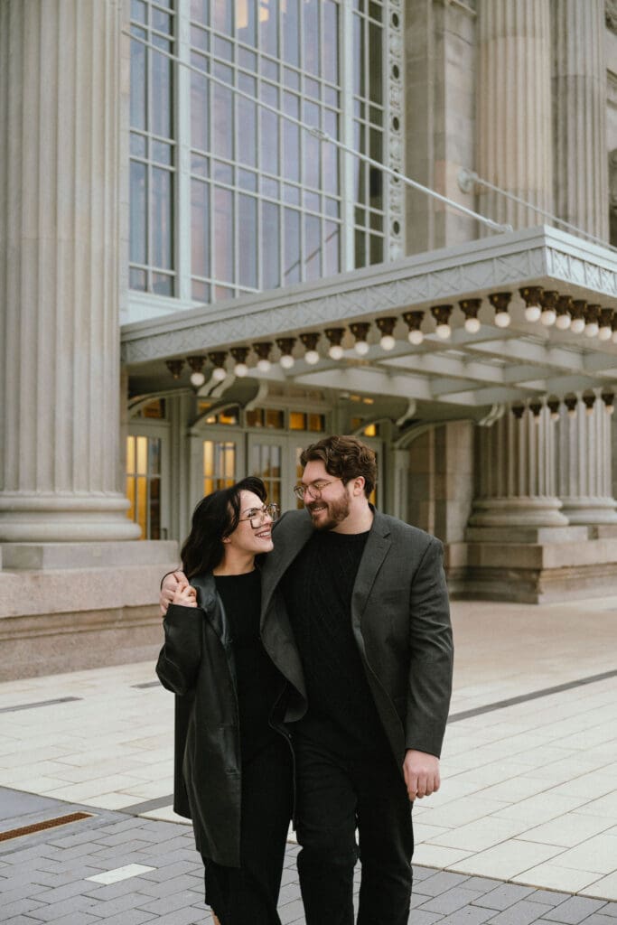 Engagement Session at the Detroit Central Station