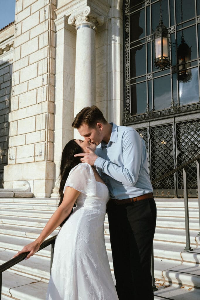 Engagement Photos at the Detroit Institute of Arts in Detroit, Michigan