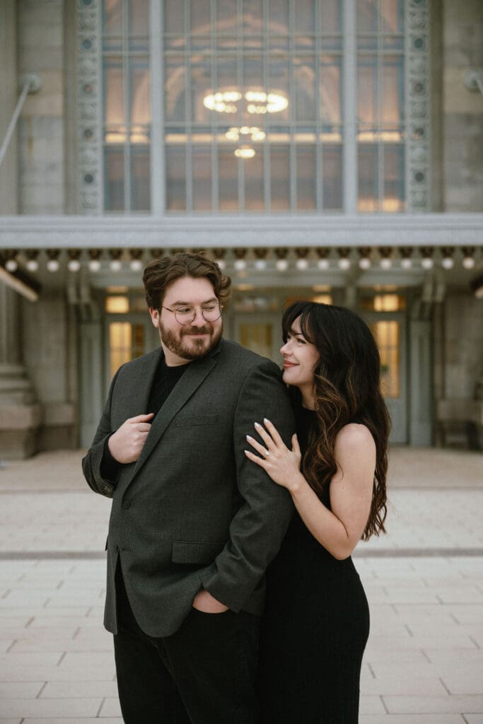 Engagement Photos at the Detroit Central Station in Detroit, Michigan