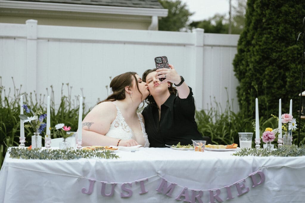 Metro Detroit backyard wedding