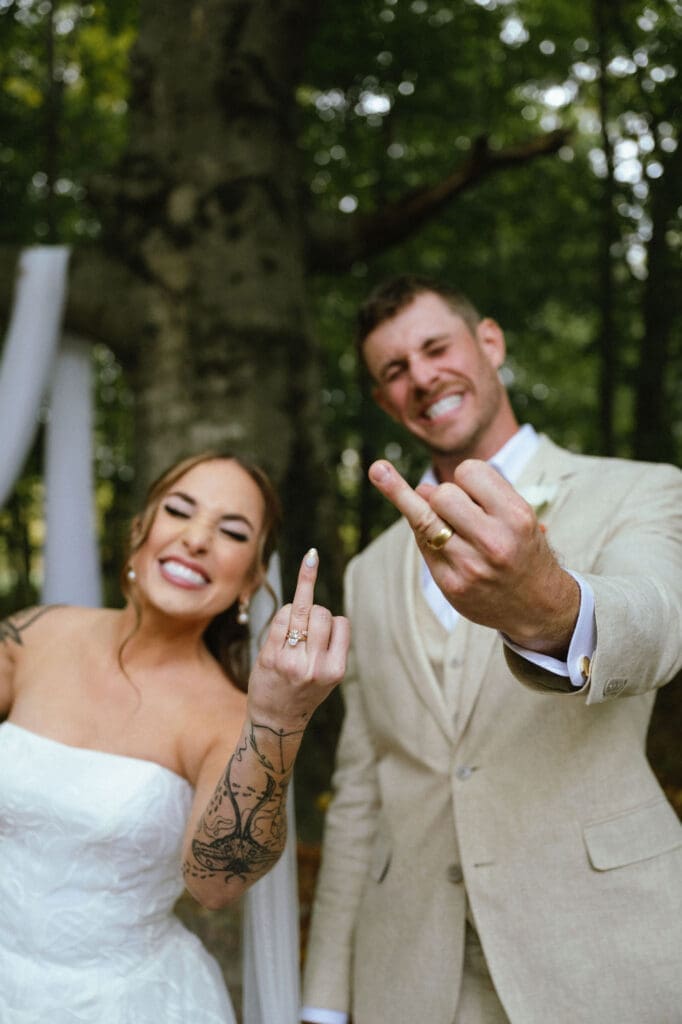 Photo of couples portraits after ceremony