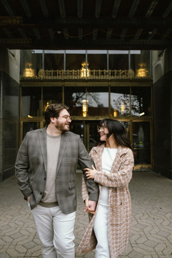 Photo of one of the top engagement session locations in Detroit, Michigan