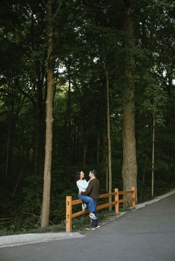 Engagement session at Maybury State Park
